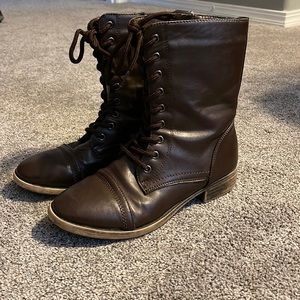 Brown Combat Boots